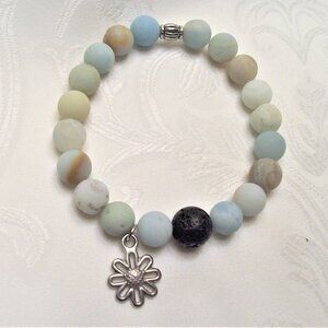 Amazonite Diffuser Stretch Bracelet